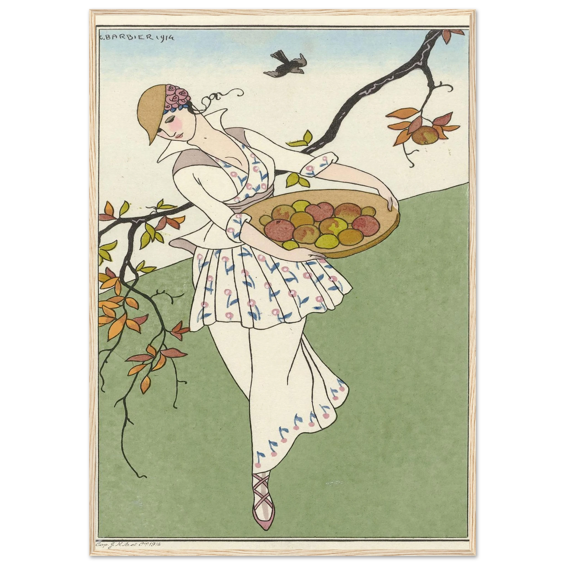 Toilette de taffetas (1914) Art Print | George Barbier-Quipham Collections