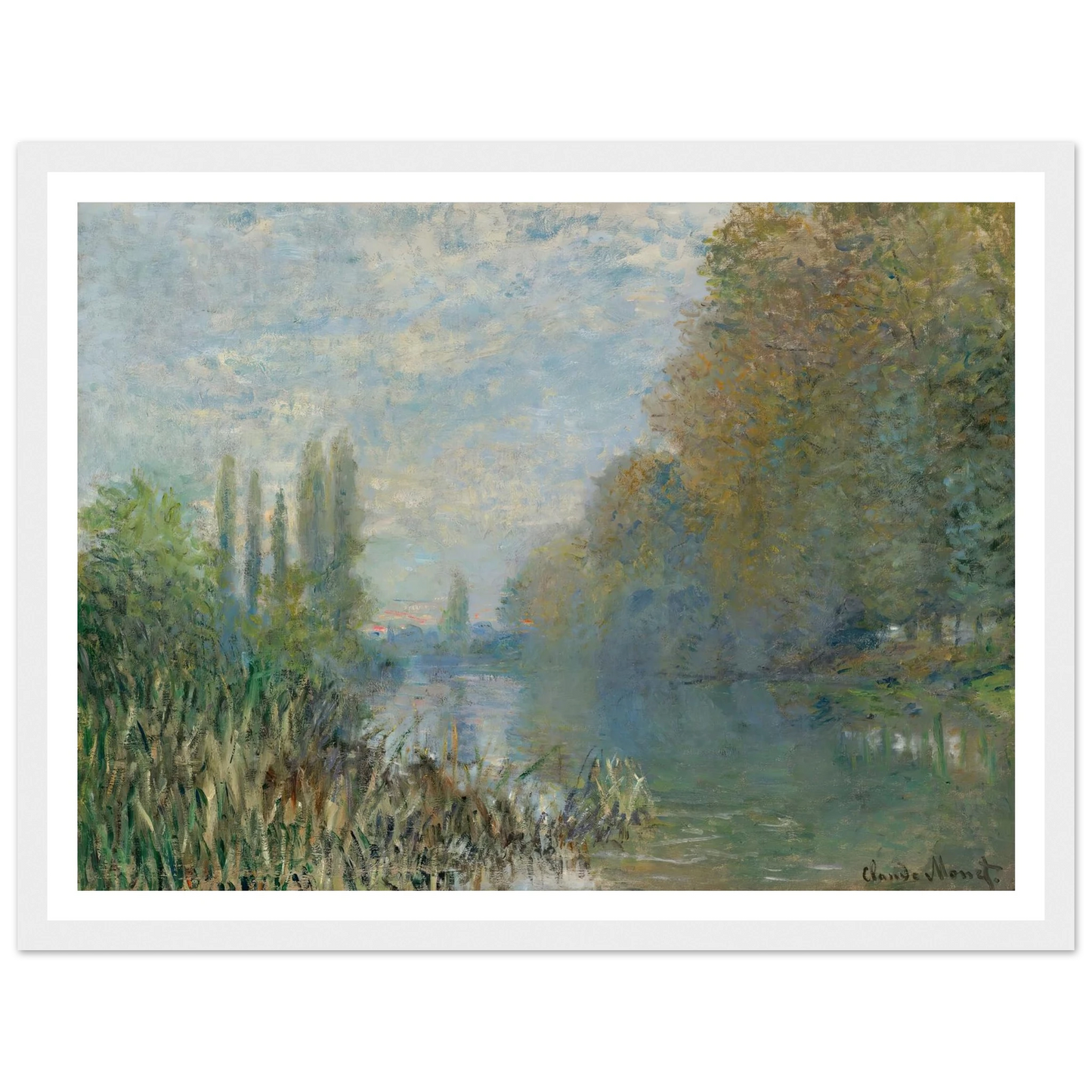 Bords De La Seine En Automne (1876) Art Print | Claude Monet-Quipham Collections