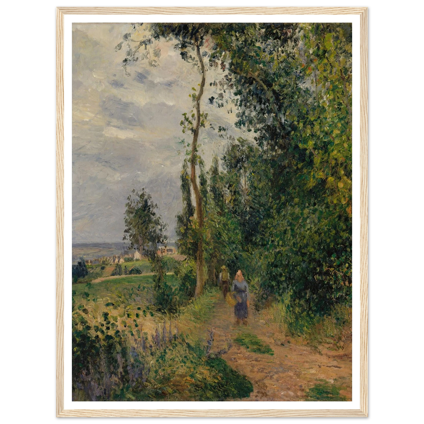 Côte des Grouettes, near Pontoise (1878) Art Print | Camille Pissarro-Quipham Collections