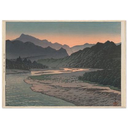Chichibu Minano no yu (Evening at Minano, Chichibu) (1946) Art Print | Kawase Hasui-Quipham Collections