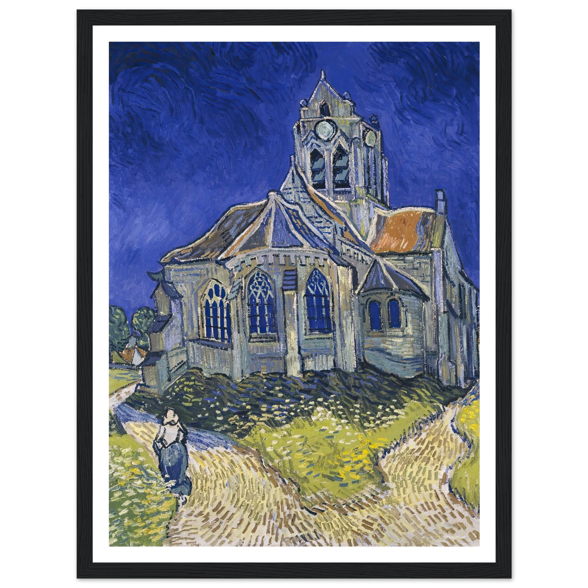 The Church in Auvers-sur-Oise, View from the Chevet (1890) Art Print | Vincent van Gogh-Quipham Collections