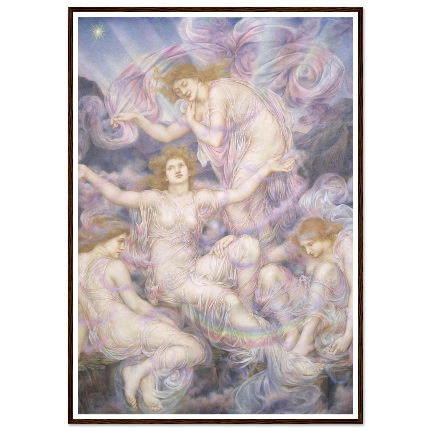 Daughters of the Mist (ca 1905-1910) Art Print | Evelyn de Morgan-Quipham Collections