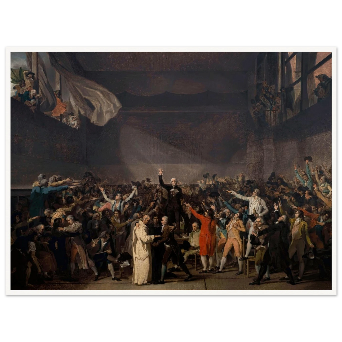 Serment Du Jeu De Paume, Le 20 Juin 1789 (1791) Art Print | Jacques Louis David-Quipham Collections