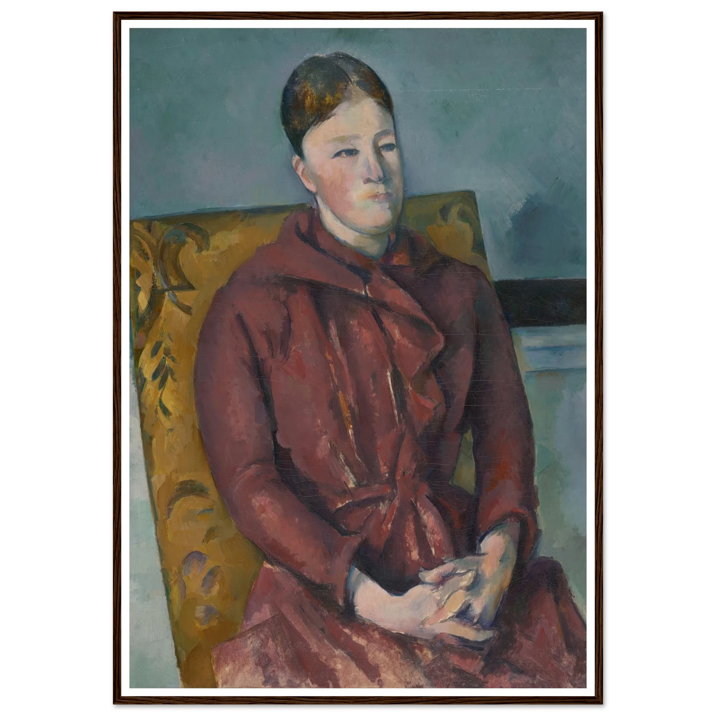 Madame Cézanne in a Yellow Chair (1888-90) Art Print | Paul Cezanne-Quipham Collections