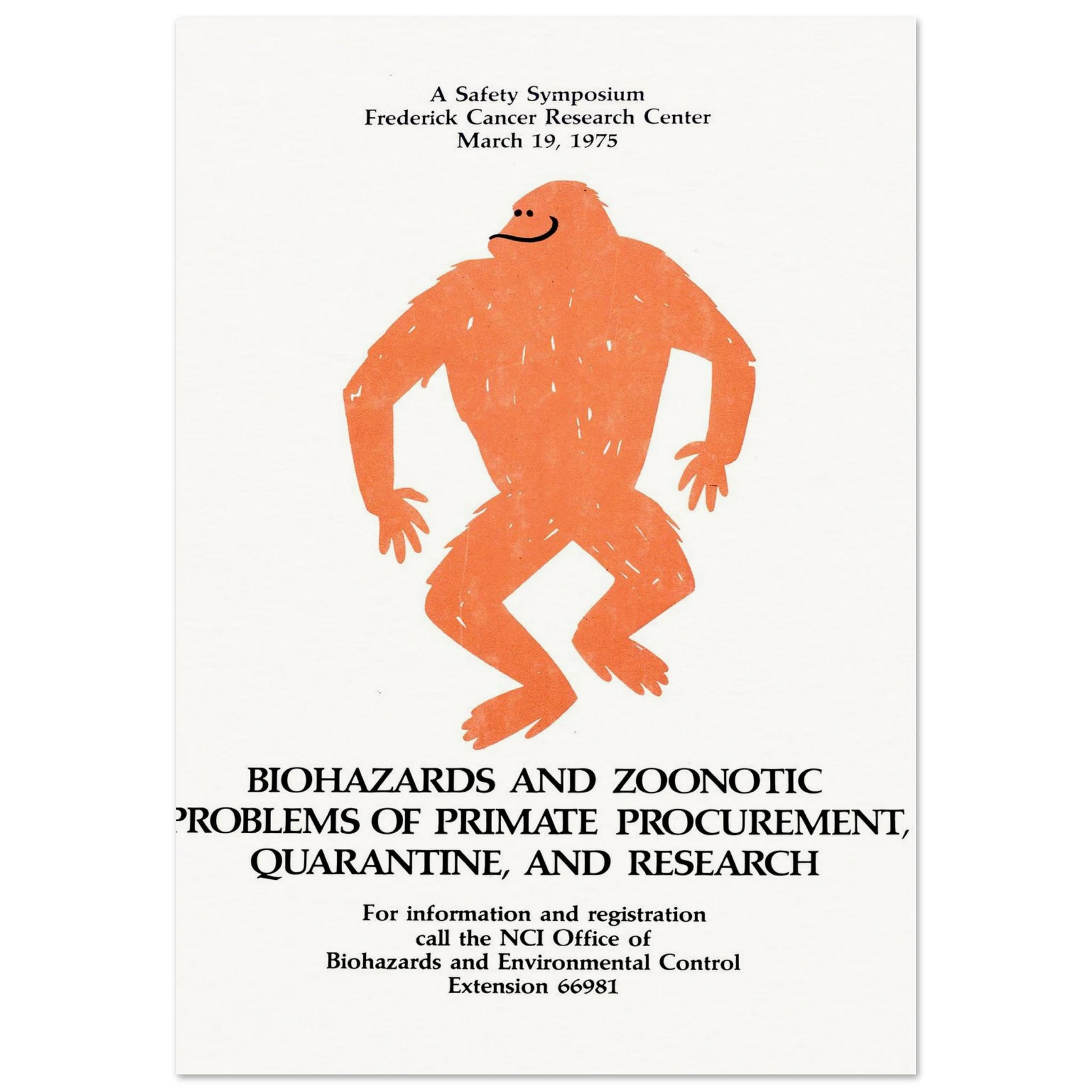 Biohazards and zoonotic problems of primate procurement, quarantine, and research (1975) Art Print | National Institutes of Health-Quipham Collections