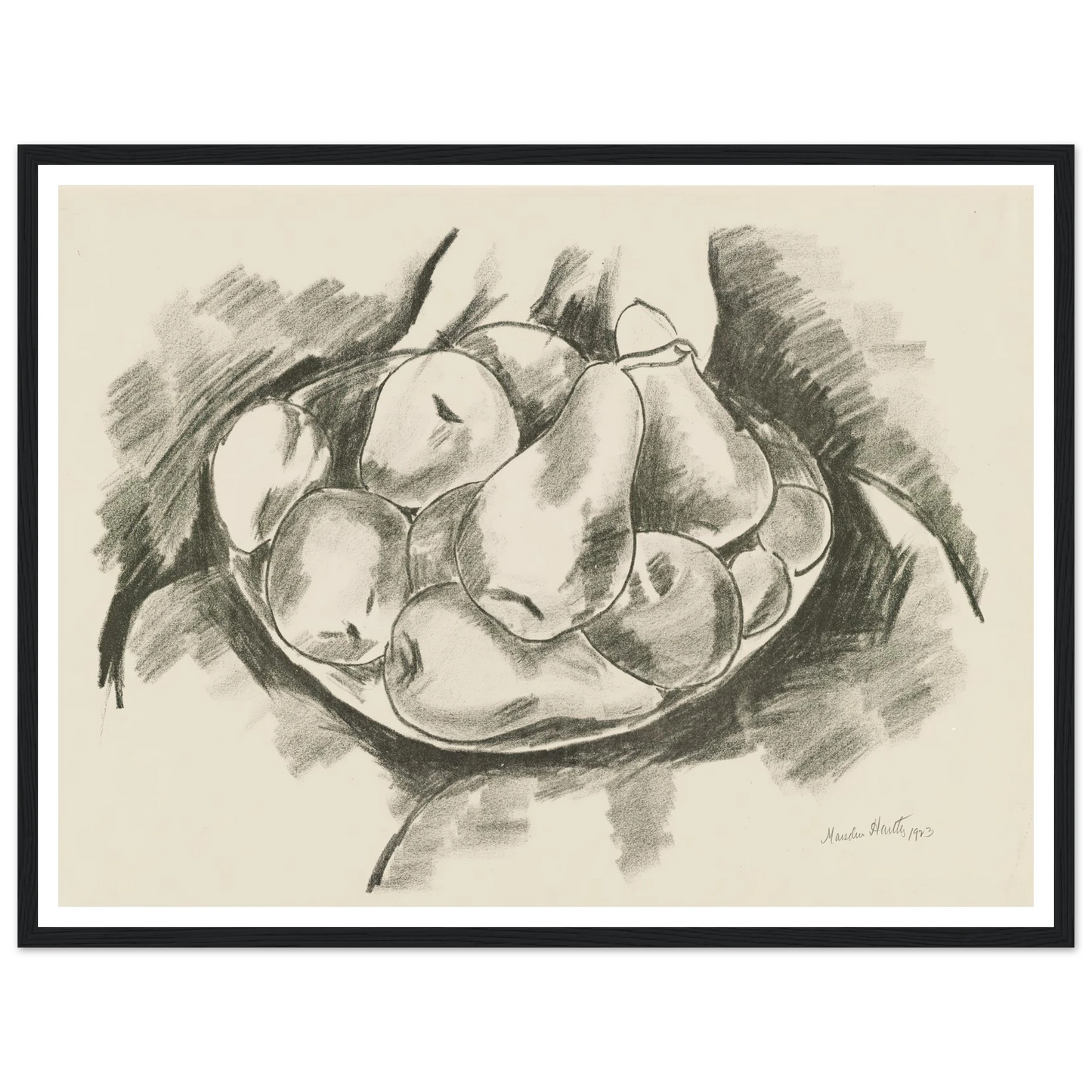 Dish of Apples and Pears (1923) Art Print | Marsden Hartley-Quipham Collections