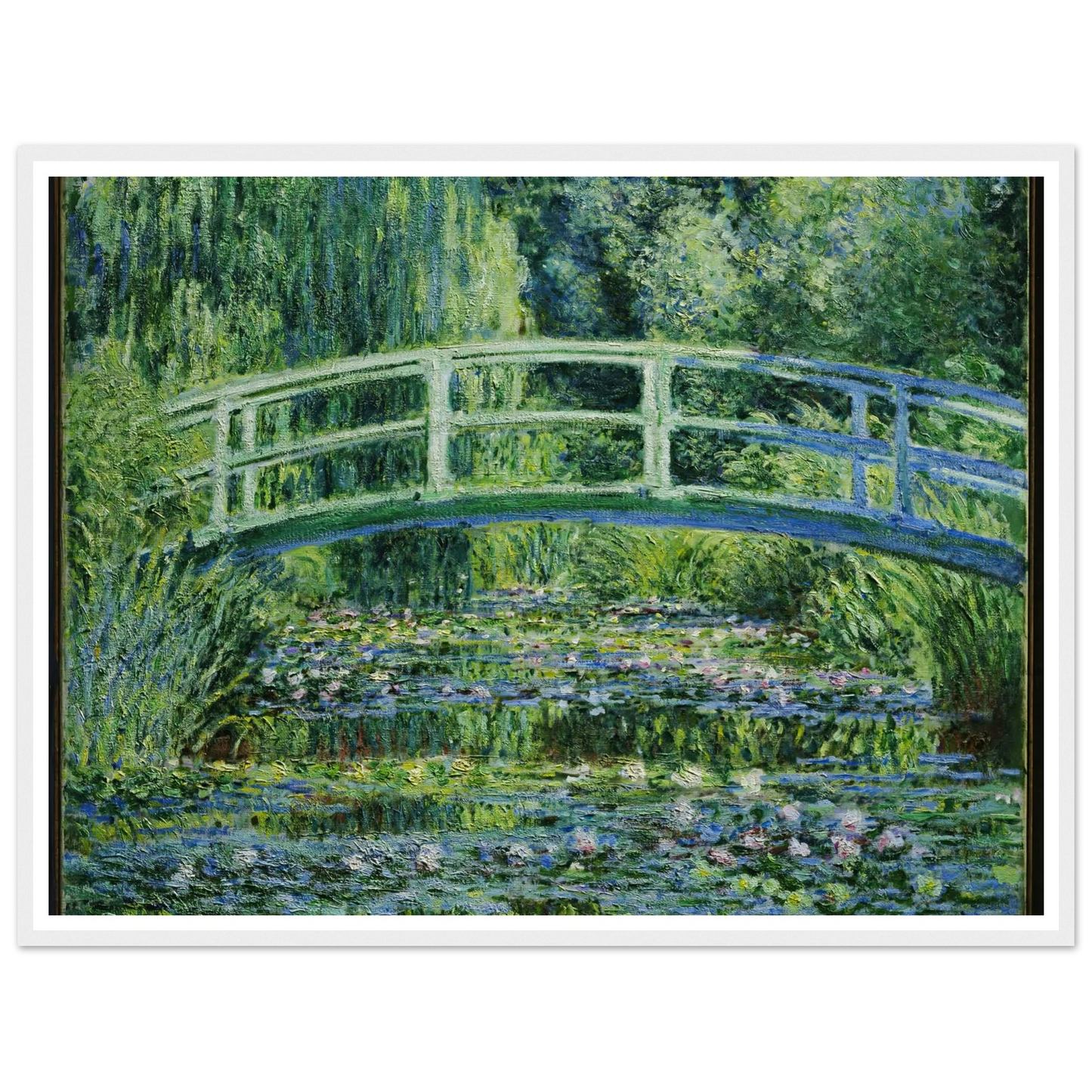 Water Lilies and Japanese Bridge (1899) Art Print | Claude Monet-Quipham Collections