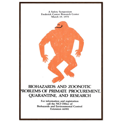 Biohazards and zoonotic problems of primate procurement, quarantine, and research (1975) Art Print | National Institutes of Health-Quipham Collections