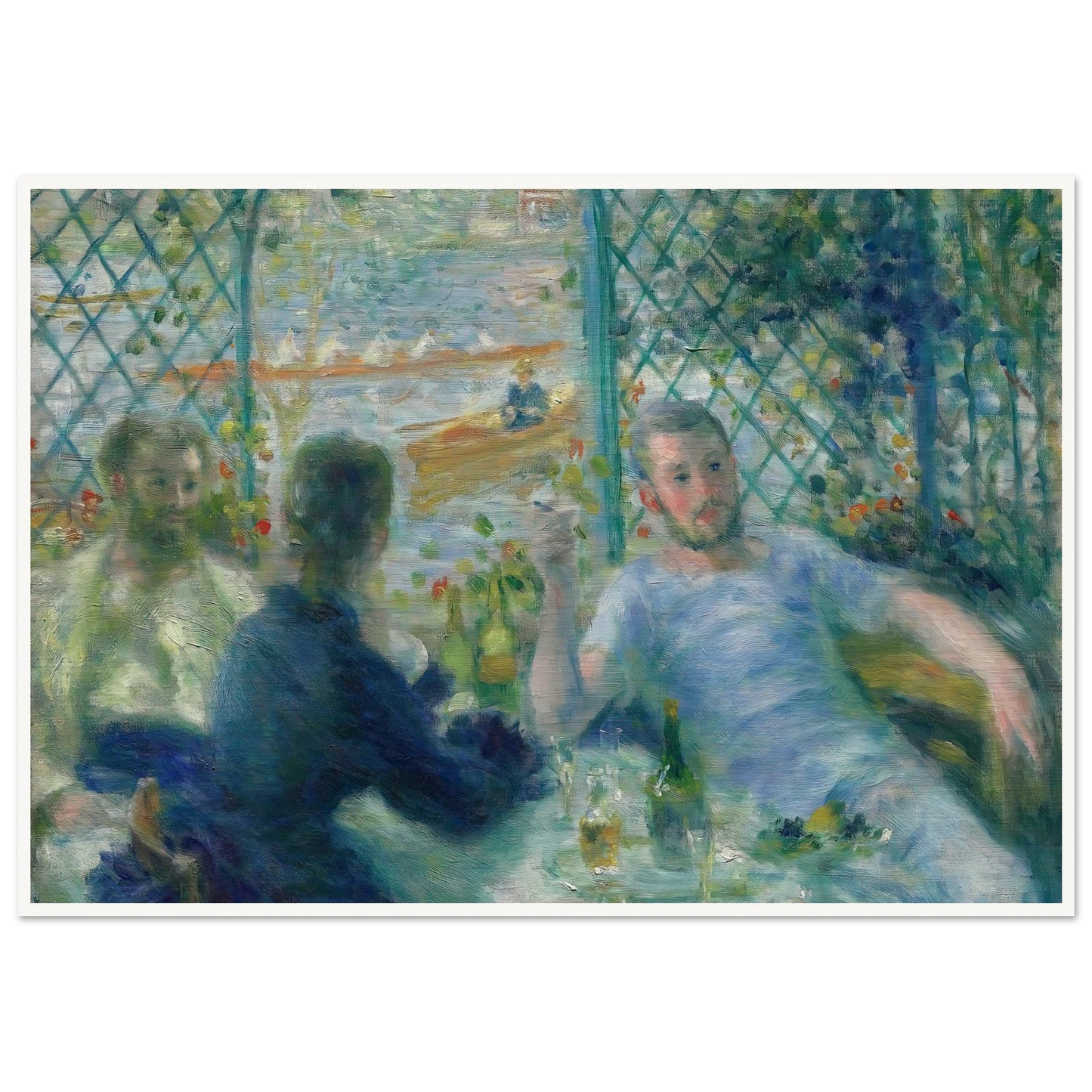 Lunch at the Restaurant Fournaise (The Rowers’ Lunch) (1875) Art Print | Pierre Auguste Renoir-Quipham Collections