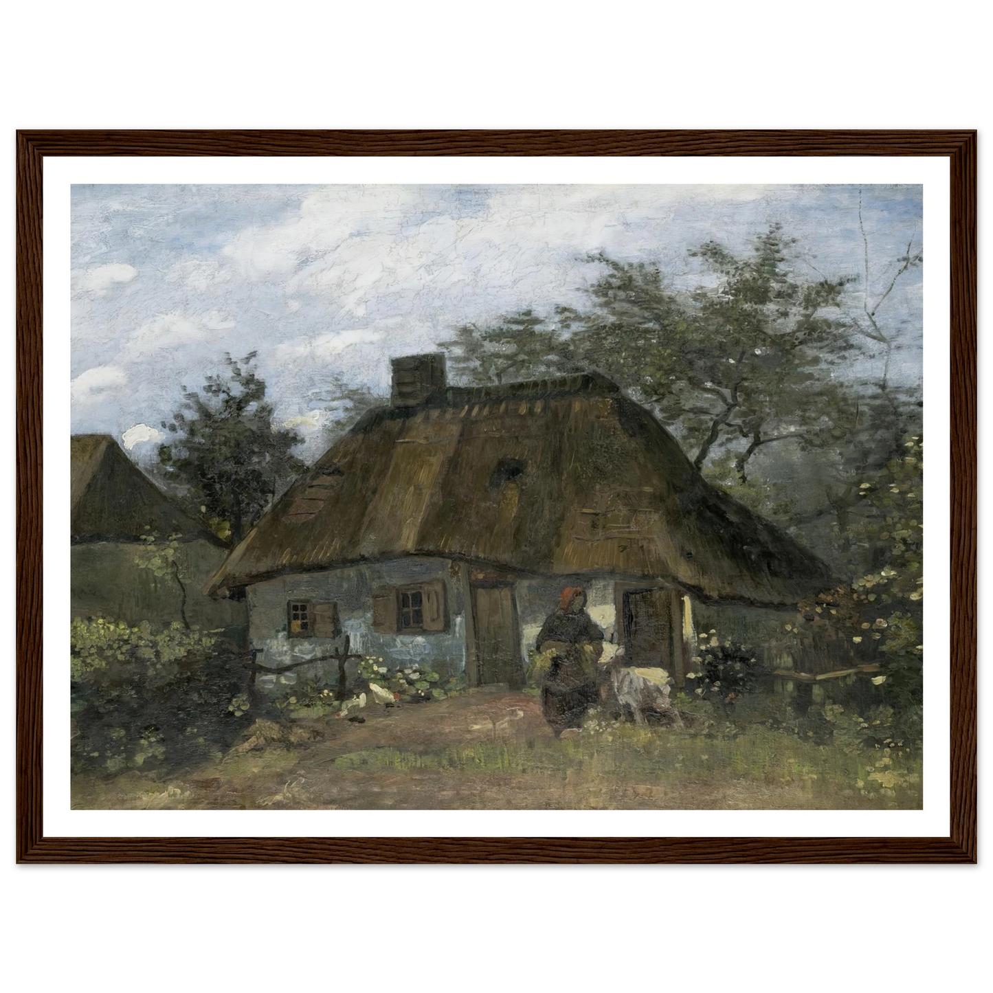 Farmhouse in Nuenen (1885) Art Print | Vincent van Gogh-Quipham Collections