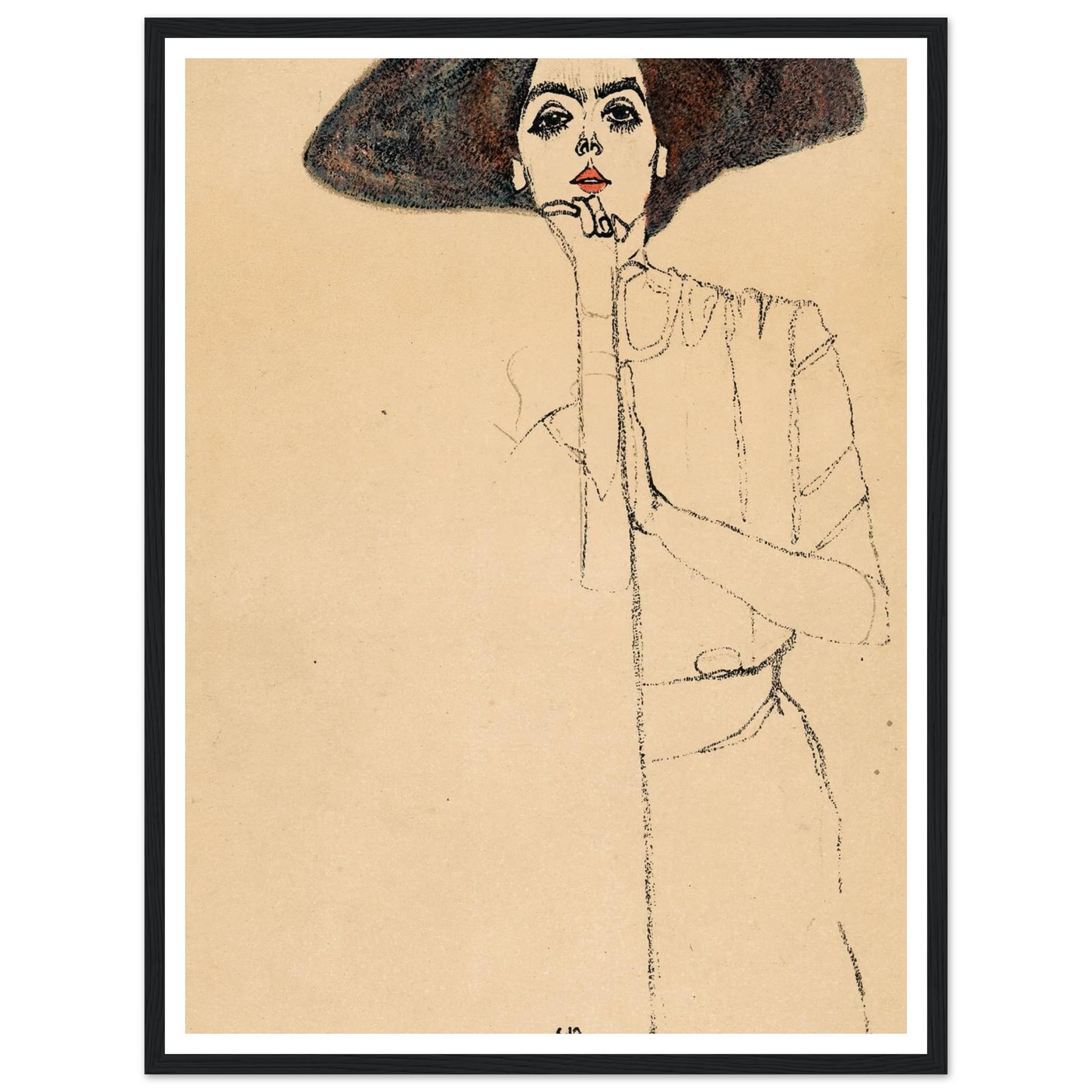 Frauenbildnis II Art Print | Egon Schiele-Quipham Collections