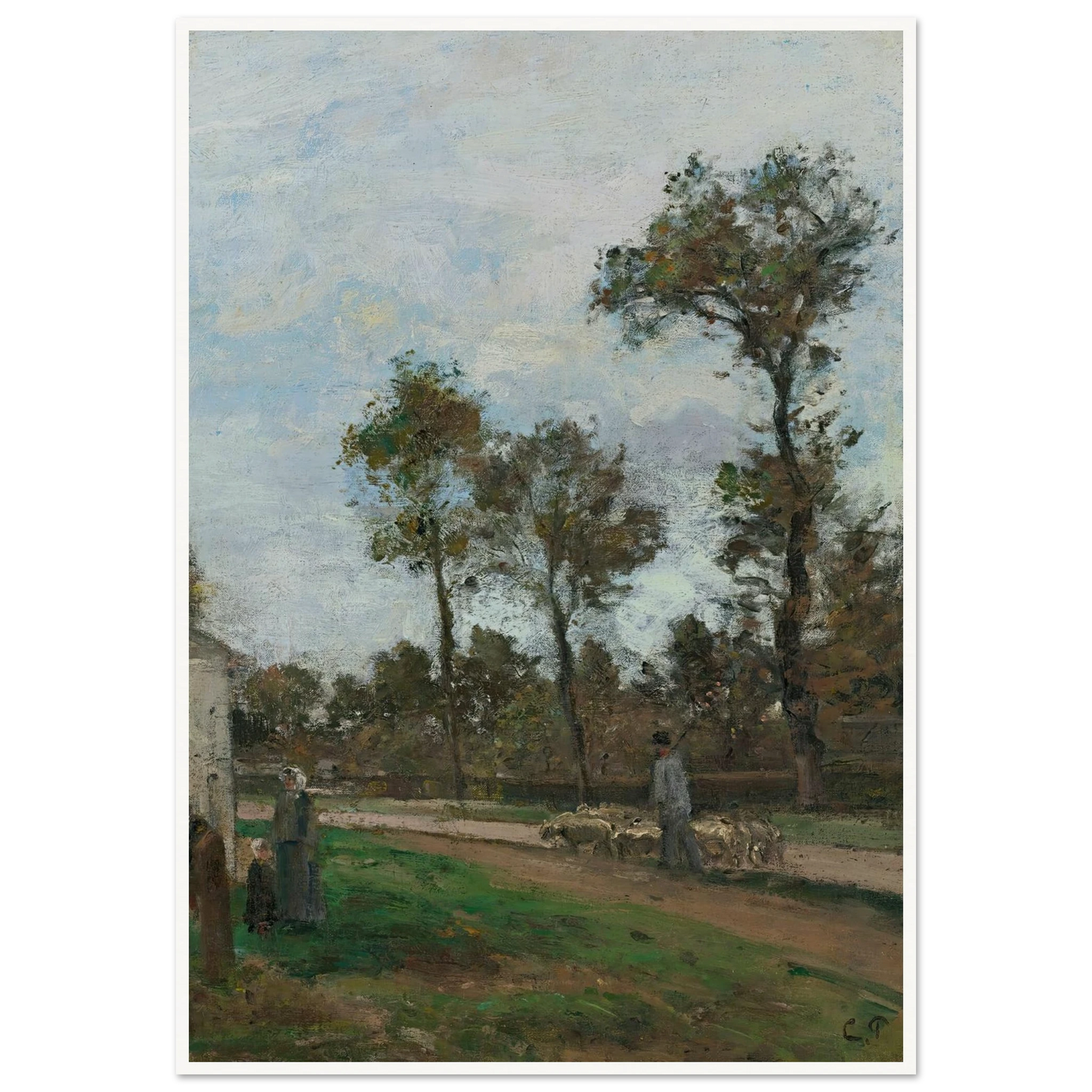 Route À Louveciennes (circa 1870) Art Print | Camille Pissarro-Quipham Collections