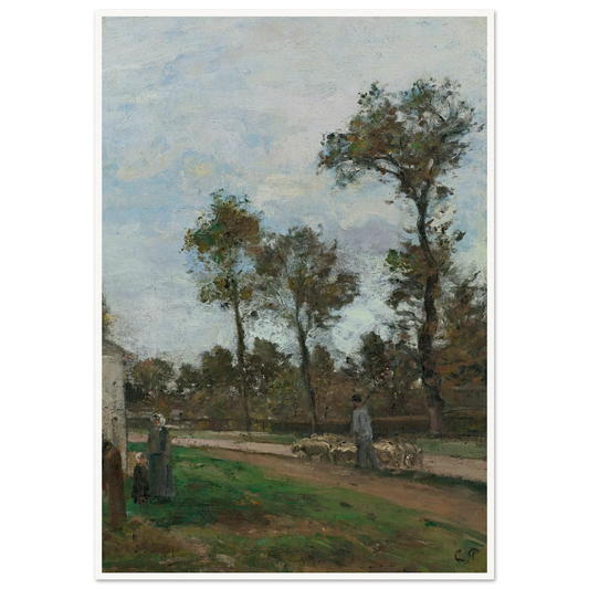Route À Louveciennes (circa 1870) Art Print | Camille Pissarro-Quipham Collections