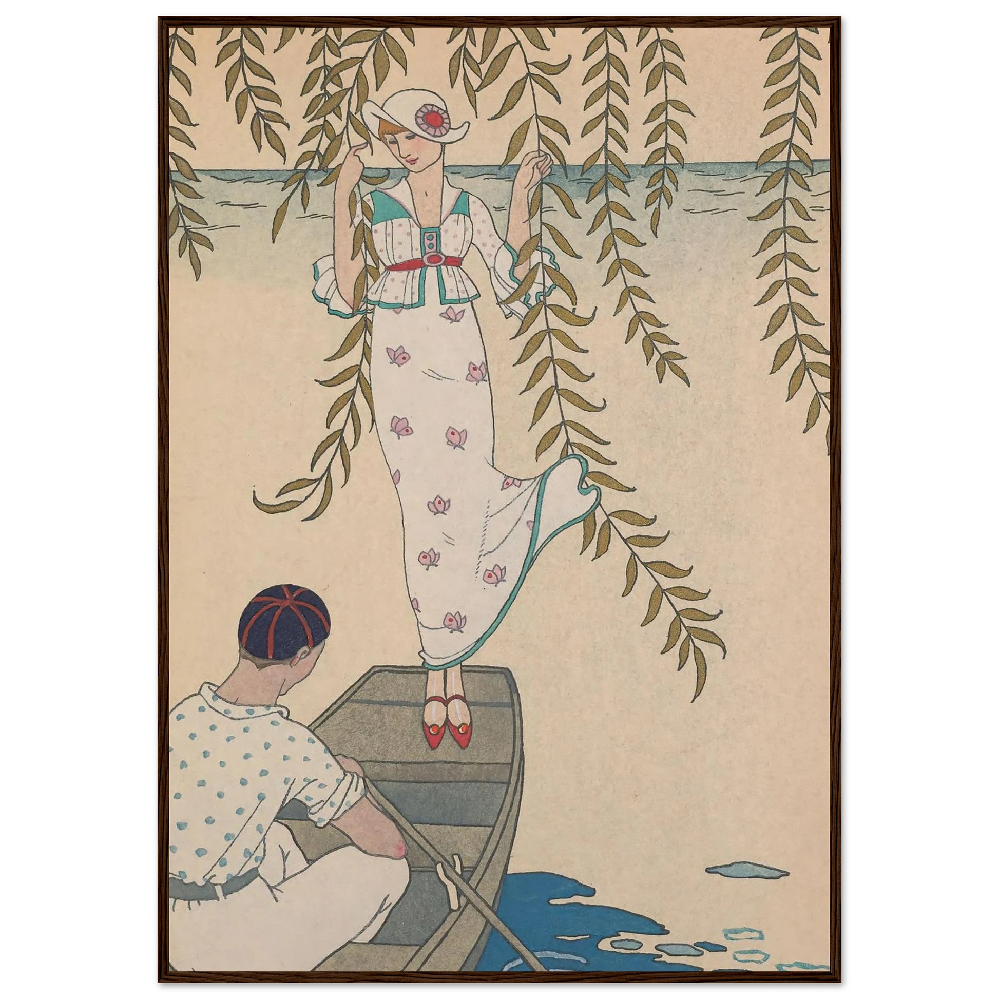 Midi Sur L’eau (1914) Art Print | George Barbier-Quipham Collections