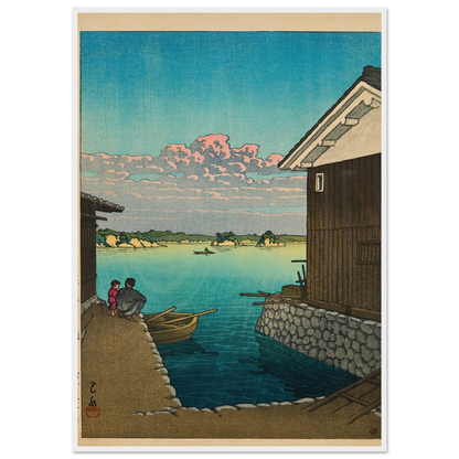 Hizen Yobuko no asa (Morning in Yobuko, Hizen) (1948) Art Print | Kawase Hasui-Quipham Collections
