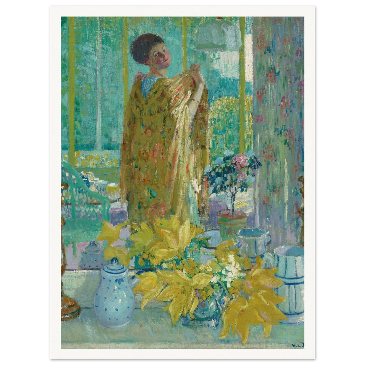 Yellow Tulips (circa 1911-1912) Art Print | Frederick Carl Frieseke-Quipham Collections