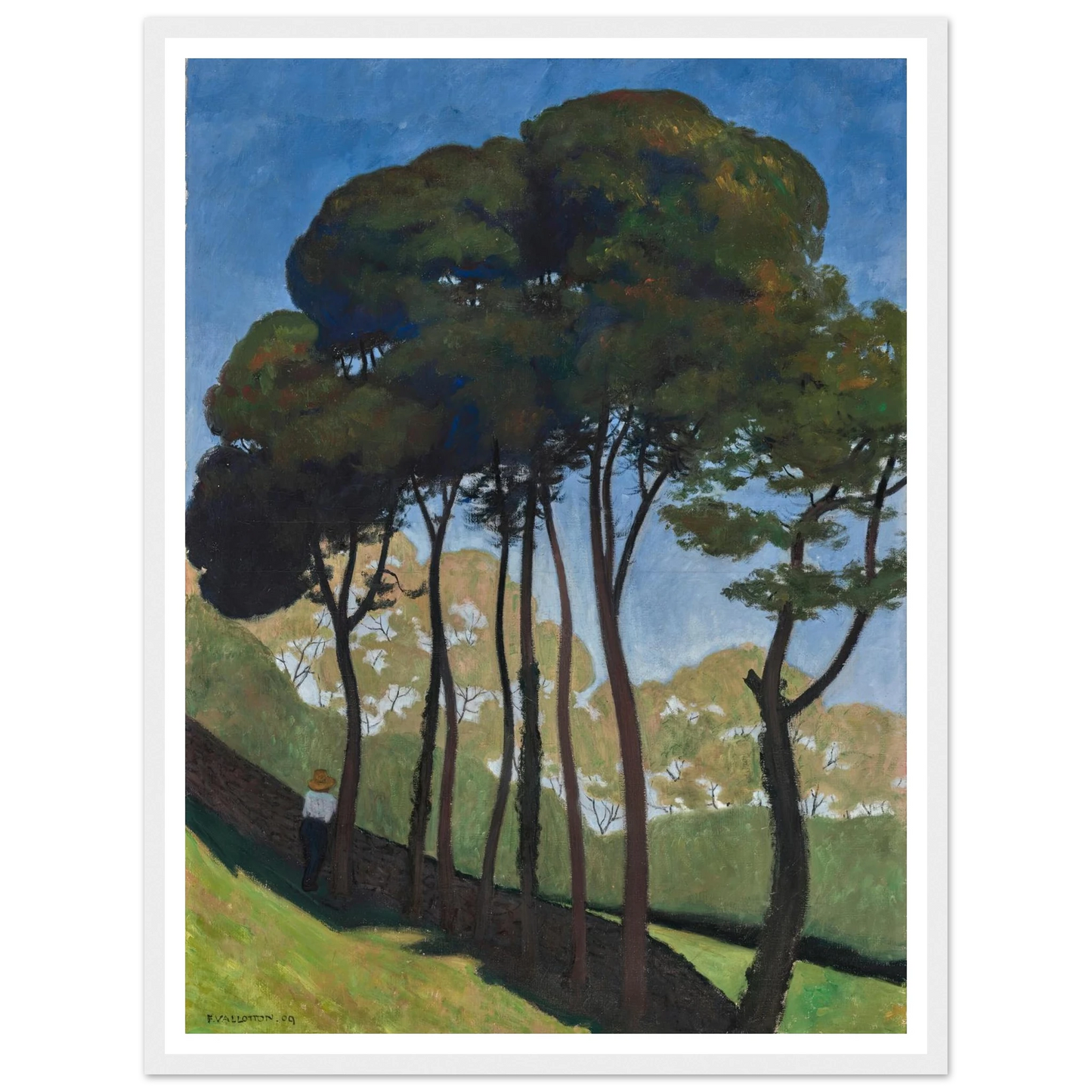 Les Grands Arbres, environs d’Honfleur (1909) Art Print | Felix Vallotton-Quipham Collections