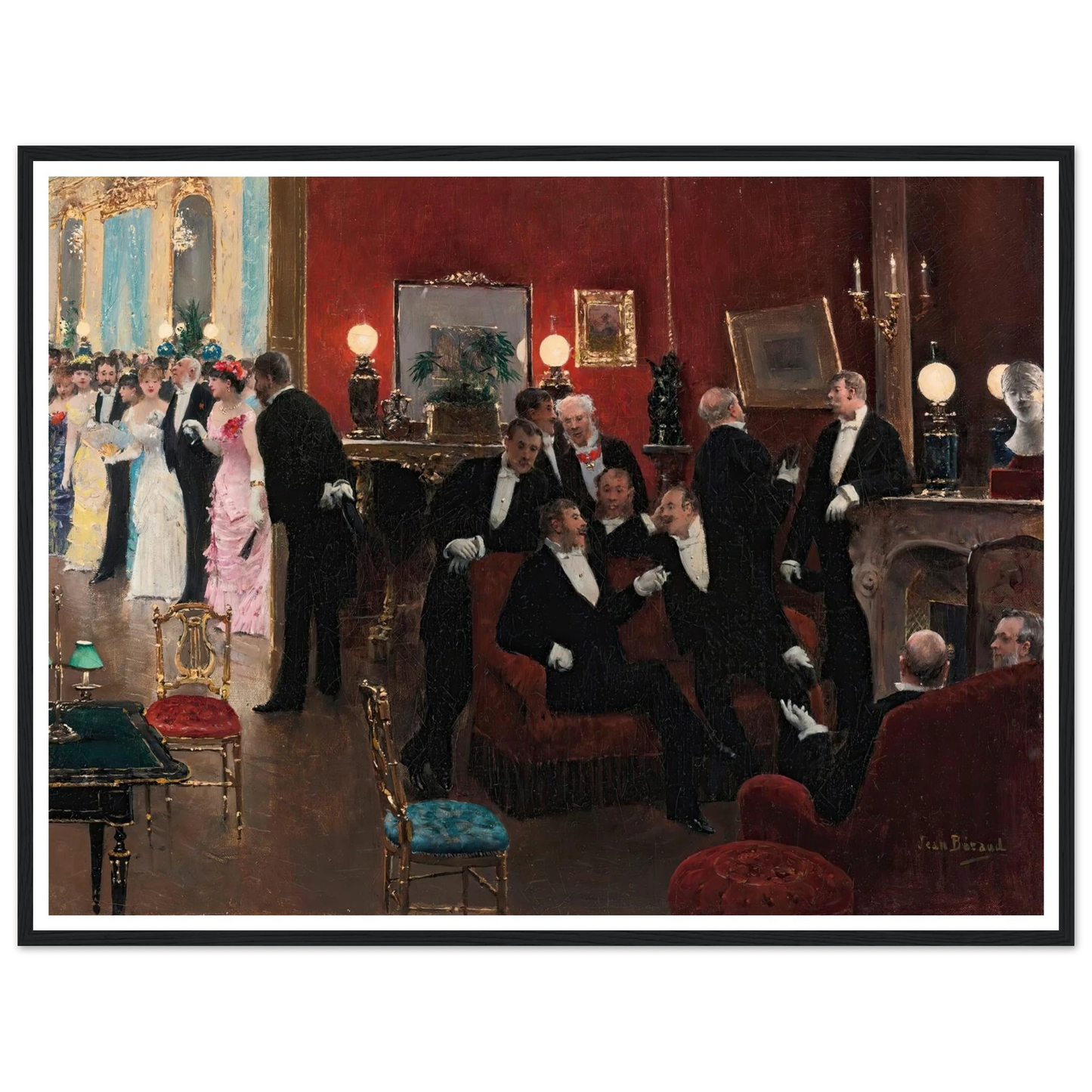 La réception Art Print | Jean Beraud-Quipham Collections