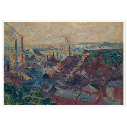 La Vallée Industrielle de la Sambre (1898-99) Art Print | Maximilien Luce-Quipham Collections