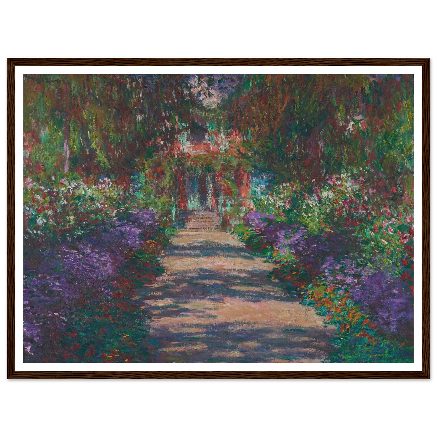 Eine Allee in Monets Garten in Giverny (1902) Art Print | Claude Monet-Quipham Collections