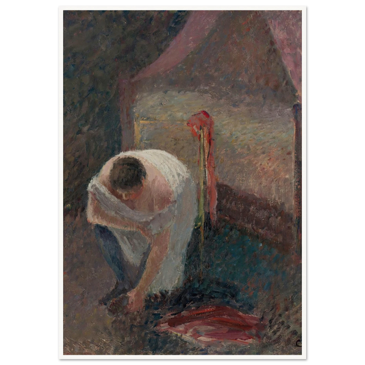 Femme En Chemise Près D’un Lit (circa 1896) Art Print | Camille Pissarro-Quipham Collections