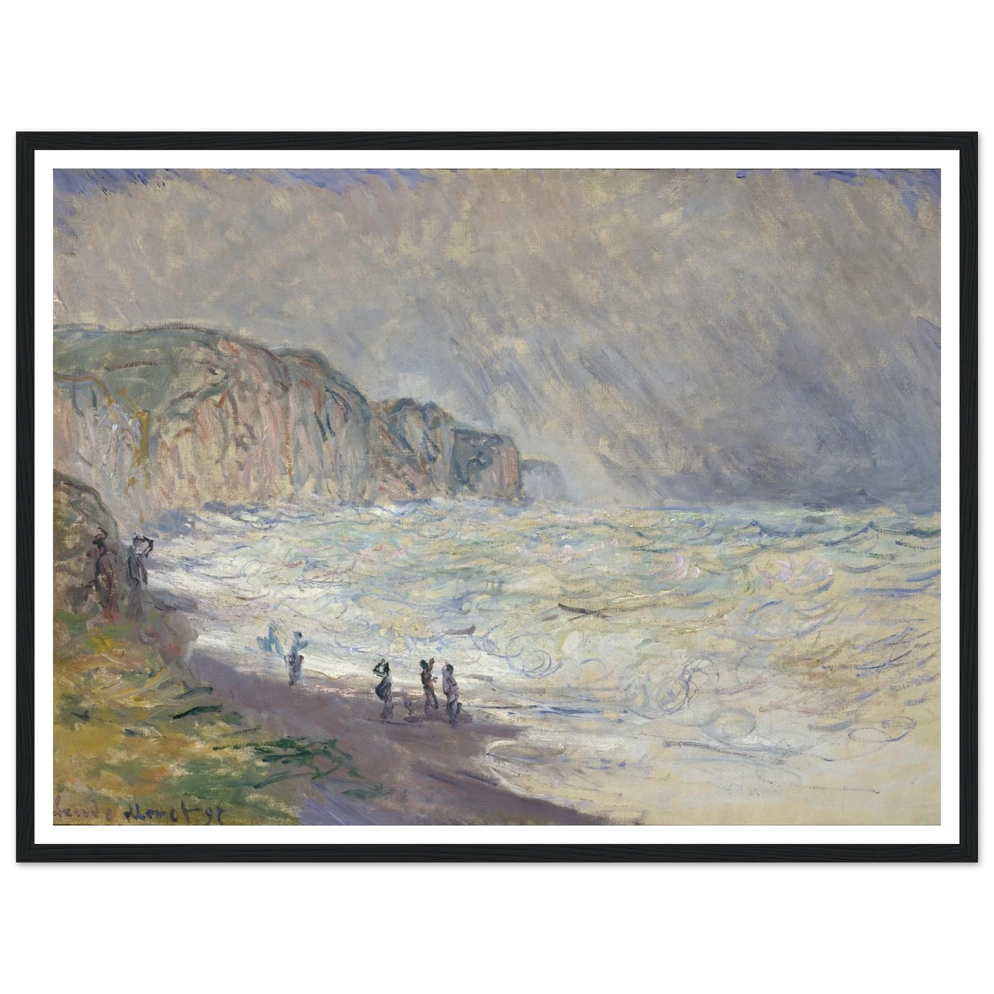 Heavy Sea at Pourville (1897) Art Print | Claude Monet-Quipham Collections