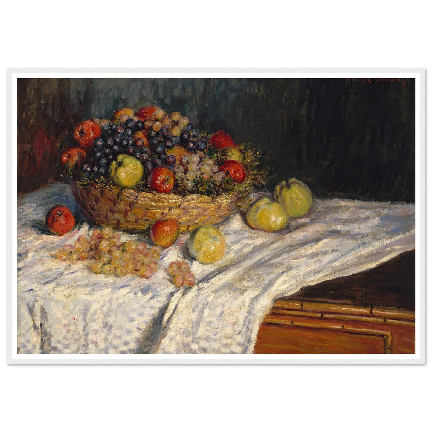 Apples and Grapes (1879-1880) Art Print | Claude Monet-Quipham Collections