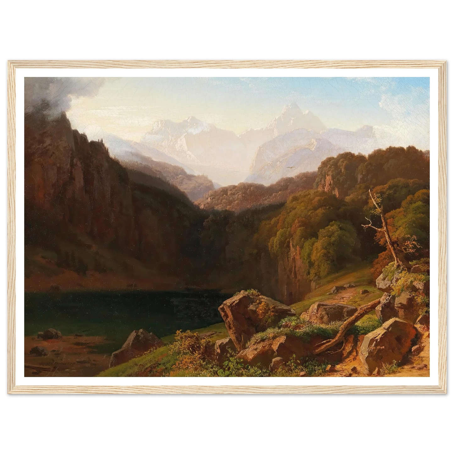 A View of Grossglockner from Kals Art Print | Albert Zimmermann-Quipham Collections