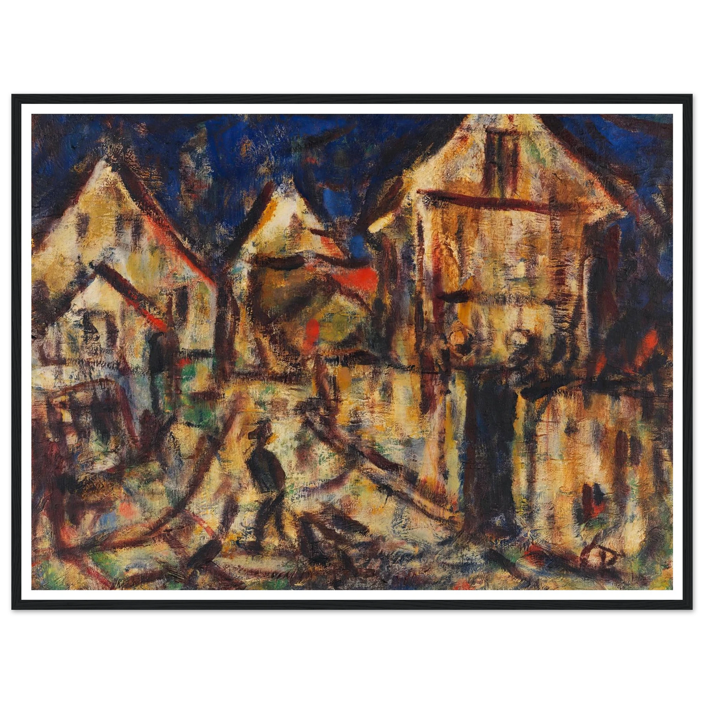 Häuser in Soest (1918) Art Print | Christian Rohlfs-Quipham Collections