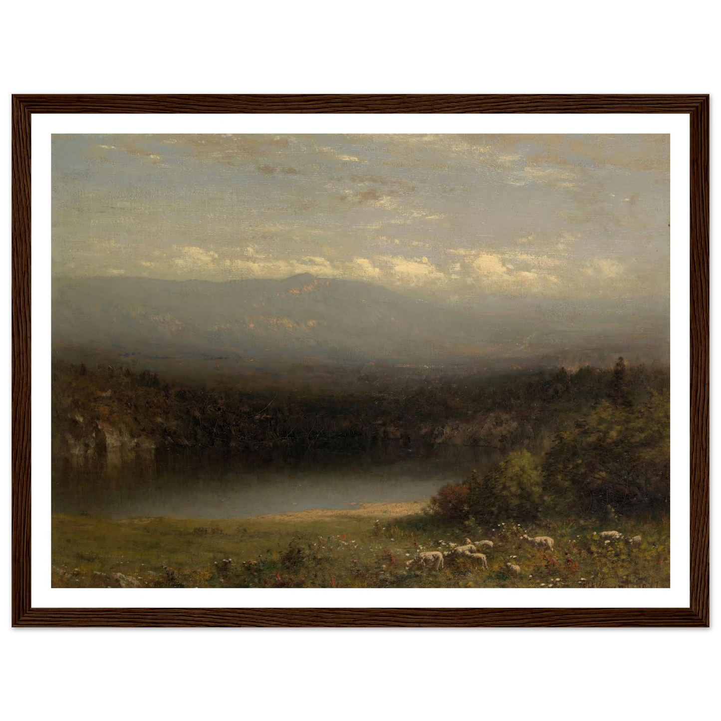 Mountain Lake (1877) Art Print | Alexander Helwig Wyant-Quipham Collections