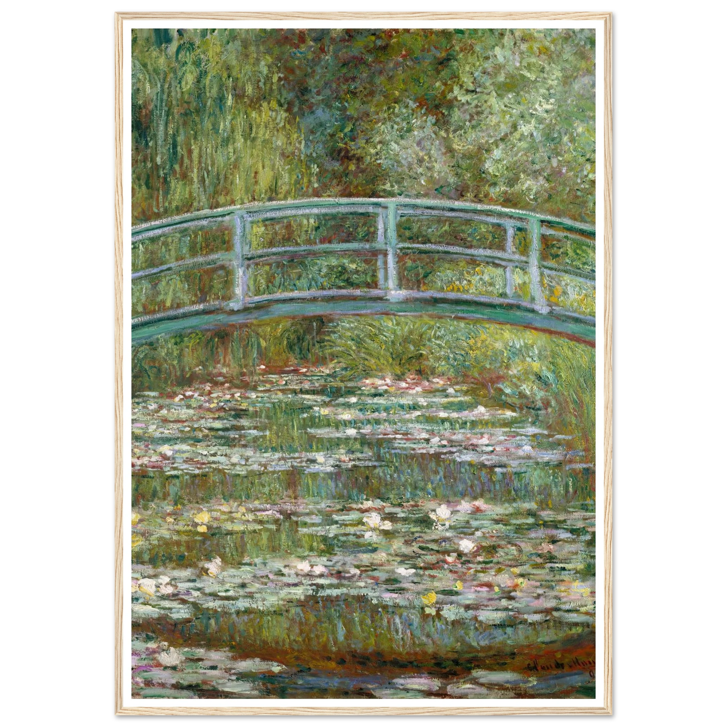 Bridge over a Pond of Water Lilies (1899) Art Print | Claude Monet-Quipham Collections