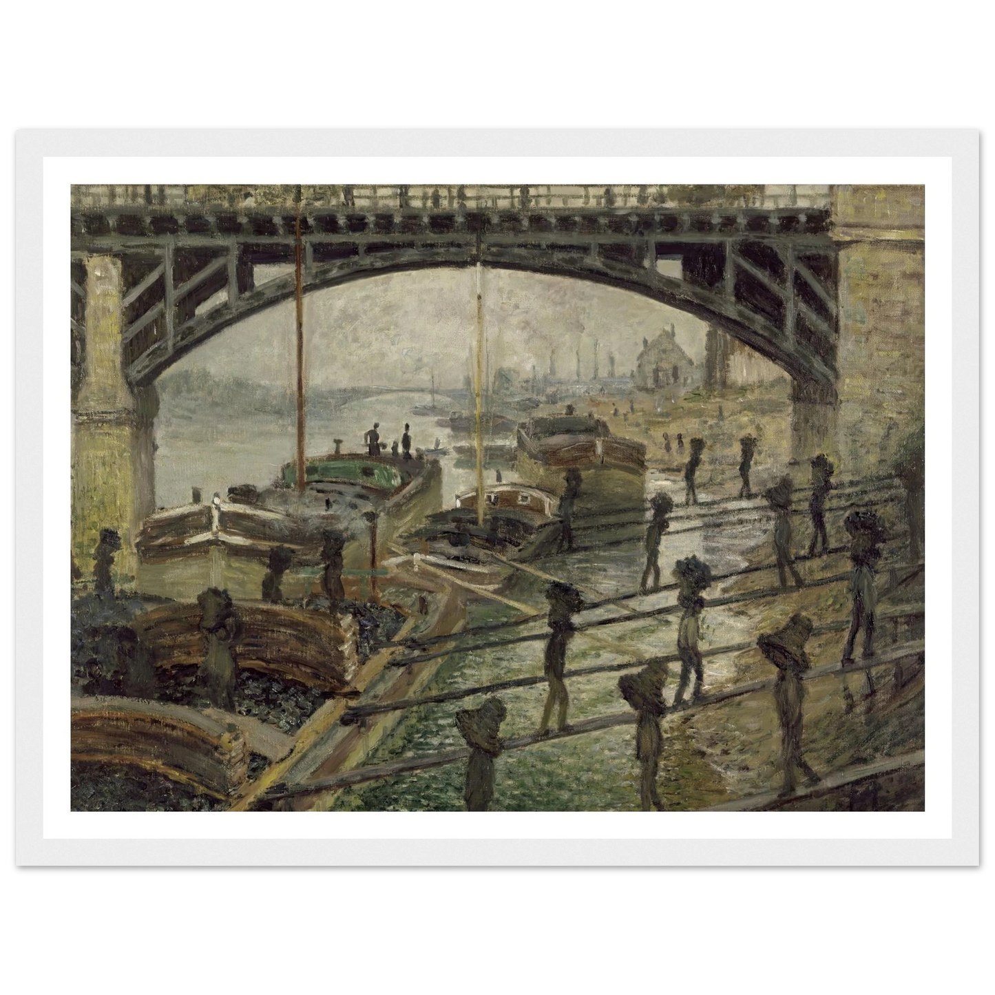 The Coalmen (circa 1875) Art Print | Claude Monet-Quipham Collections