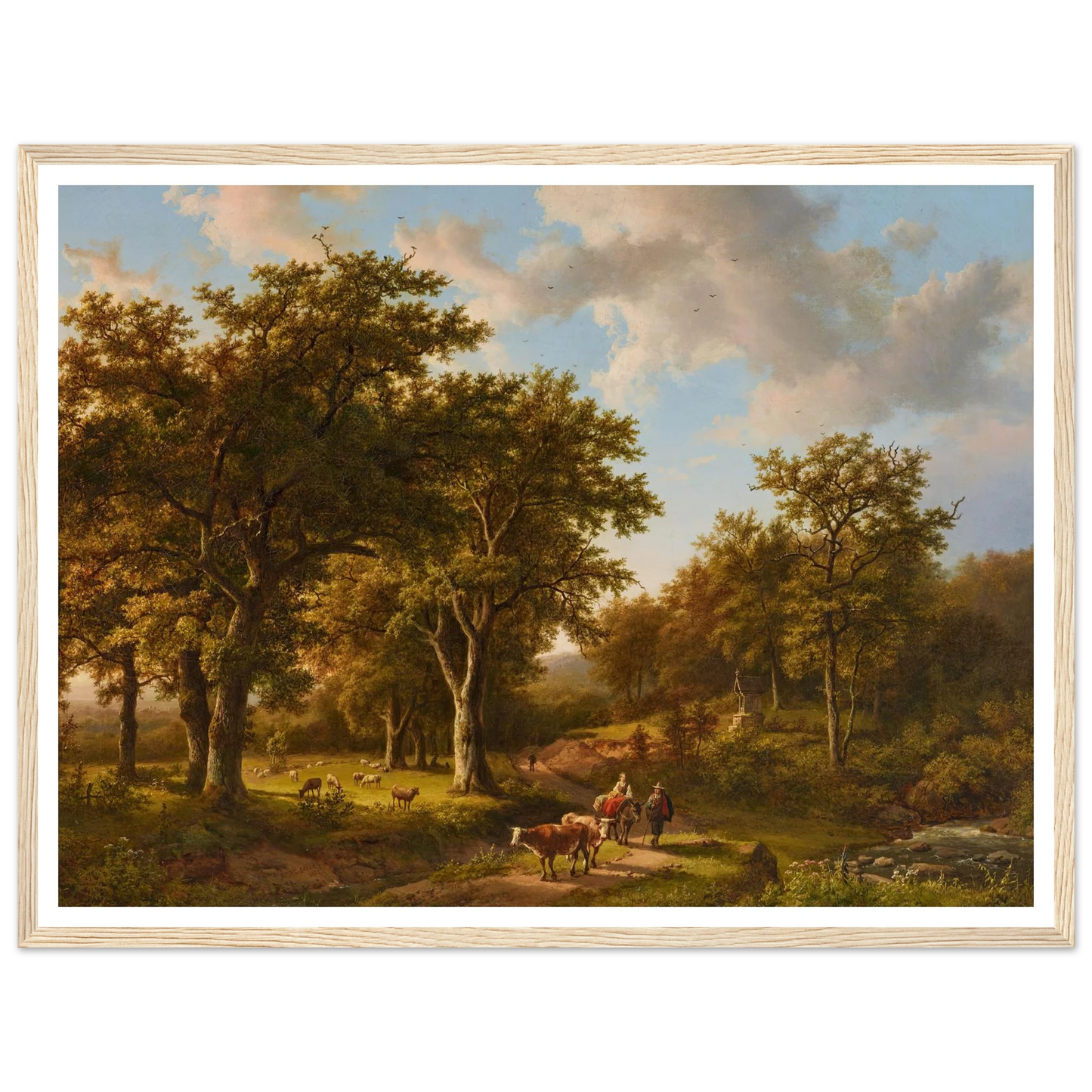 Waldlandschaft mit Hirten und Vieh Art Print | Barend Cornelis Koekkoek-Quipham Collections