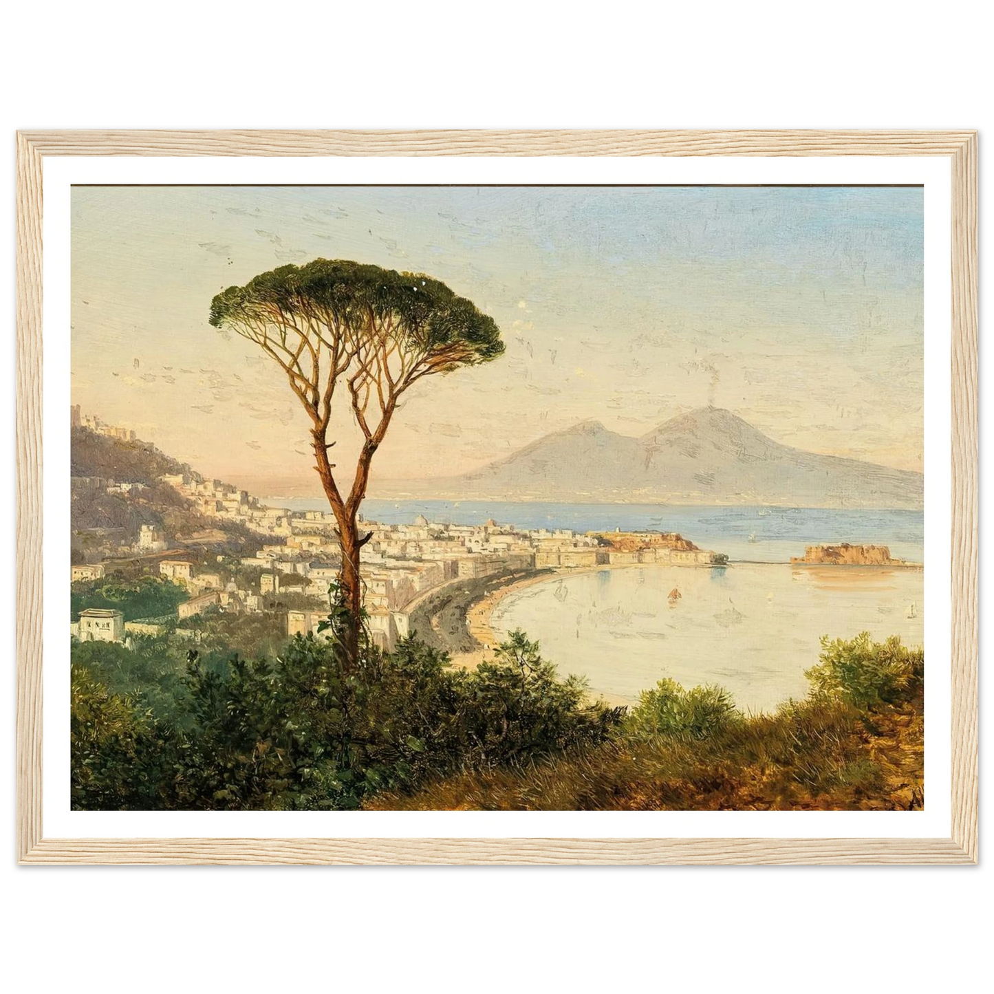 Blick auf die Bucht von Neapel Art Print | Albert Zimmermann-Quipham Collections