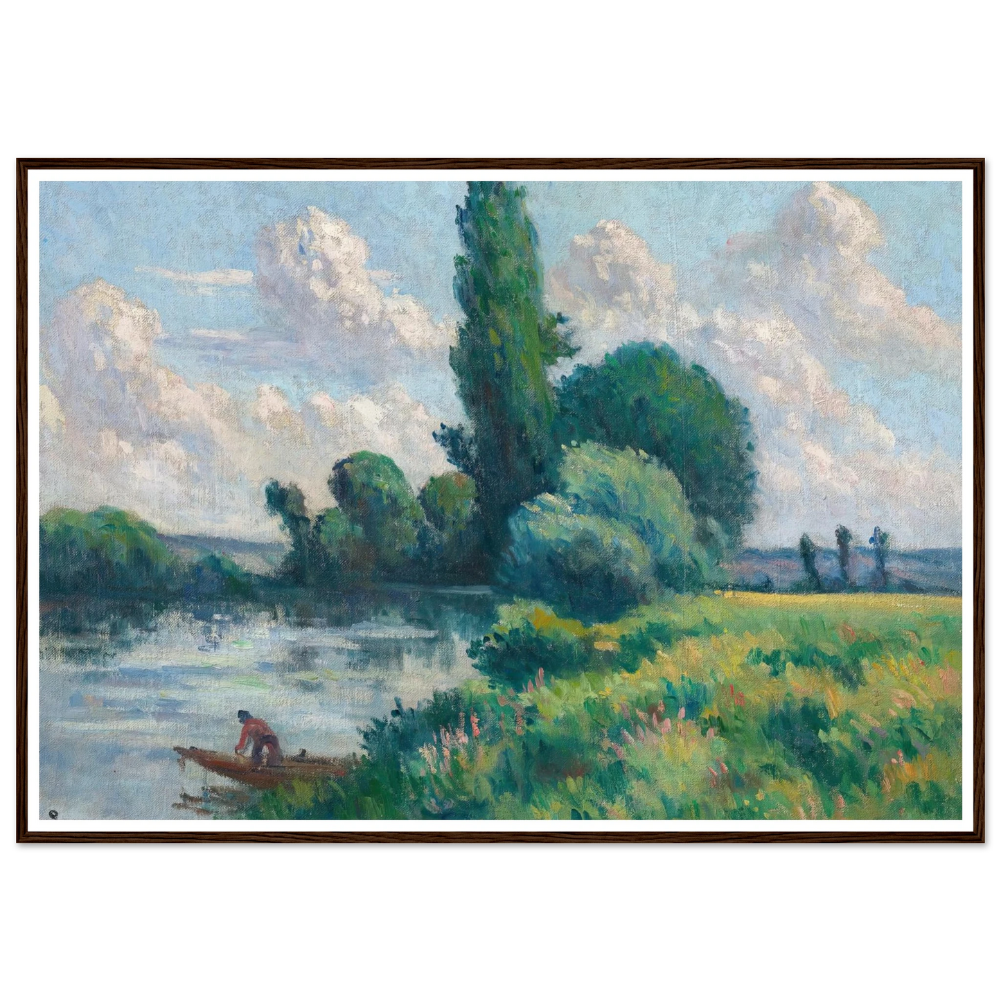 Rolleboise, Le petit bras de Seine Art Print | Maximilien Luce-Quipham Collections