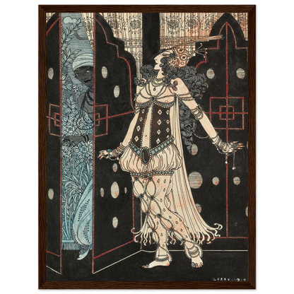 Ida Rubinstein and Vaslav Nijinsky in Scheherazade (1910) Art Print | George Barbier-Quipham Collections