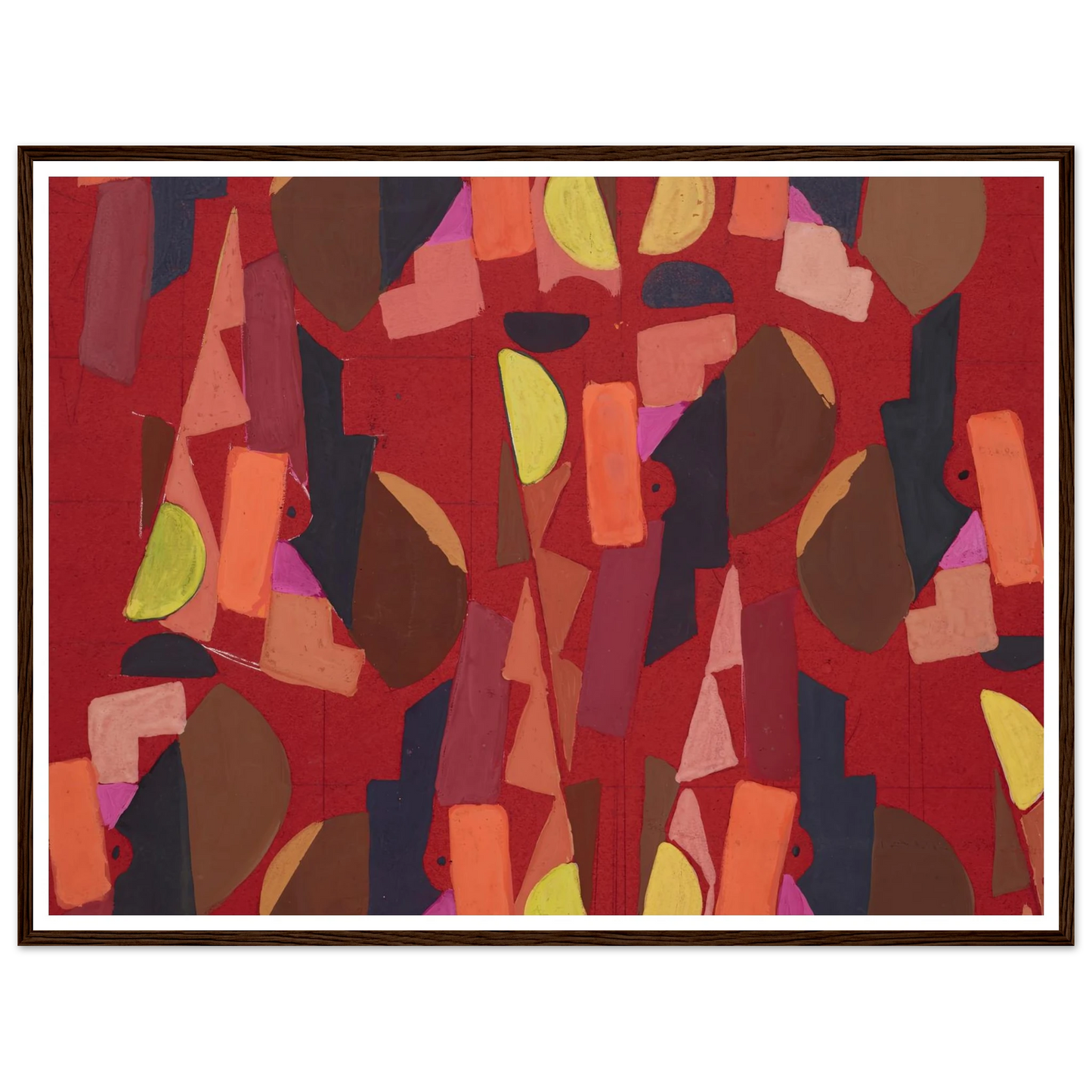 Untitled (Textile design no VI) (circa 1925) Art Print | Frances Hodgkins-Quipham Collections