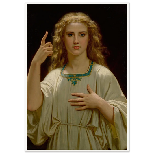 Pensez À Dieu (1876) Art Print | Hugues Merle-Quipham Collections