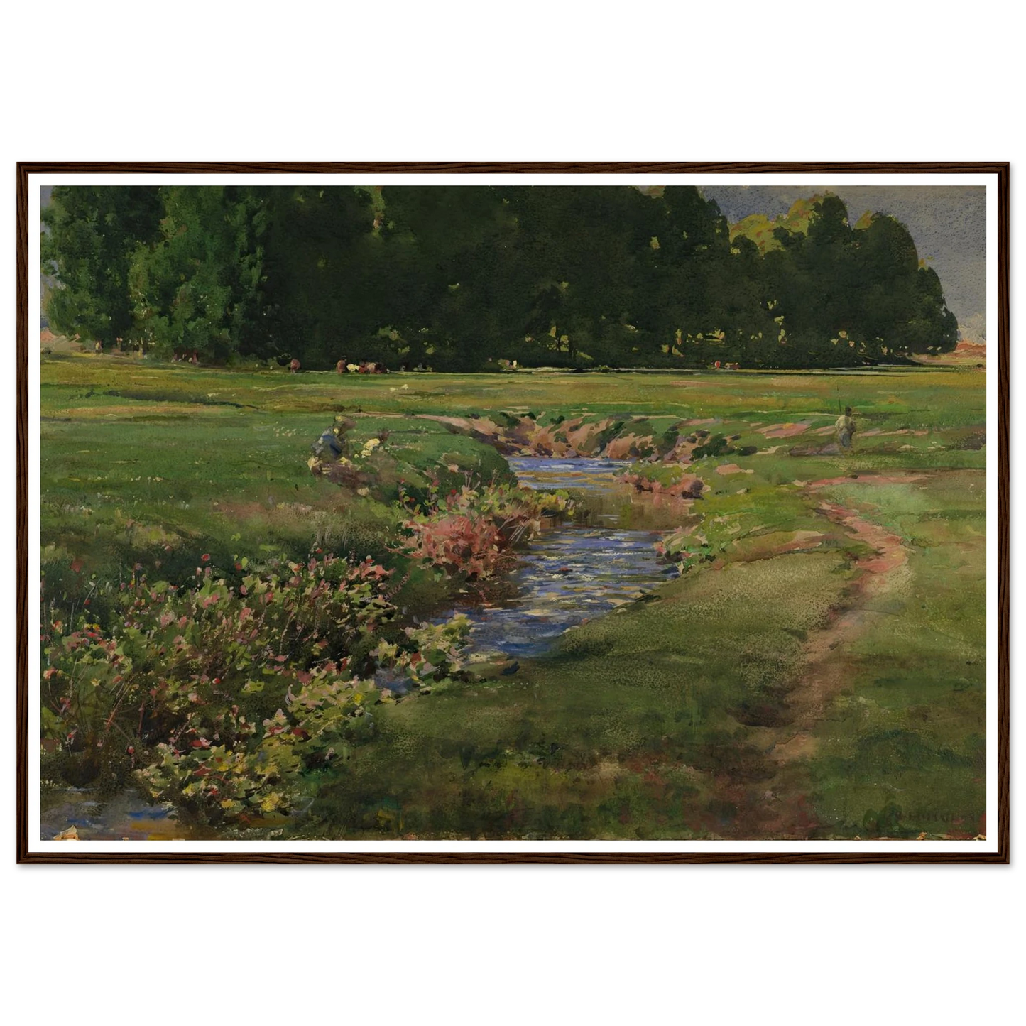 The Babbling Brook Art Print | William Henry Holmes-Quipham Collections