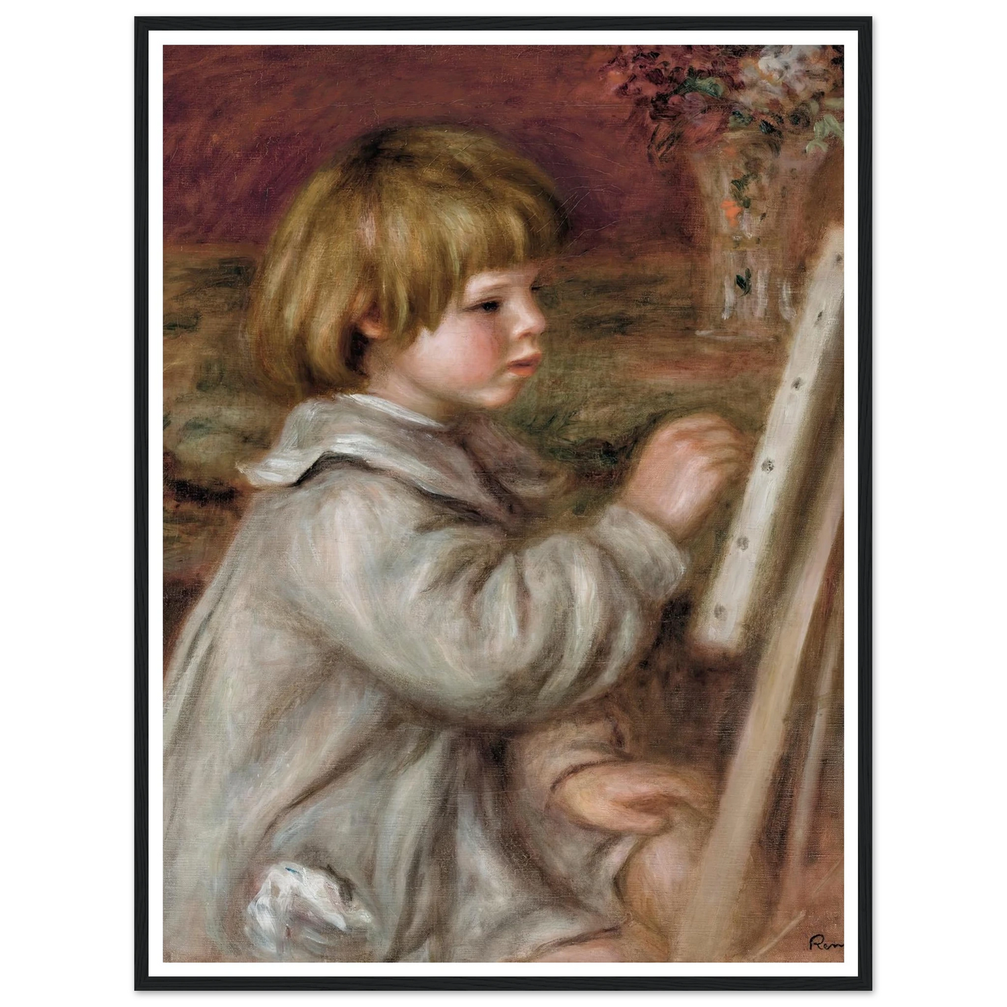 Le petit peintre (Claude Renoir) (1907) Art Print | Pierre Auguste Renoir-Quipham Collections