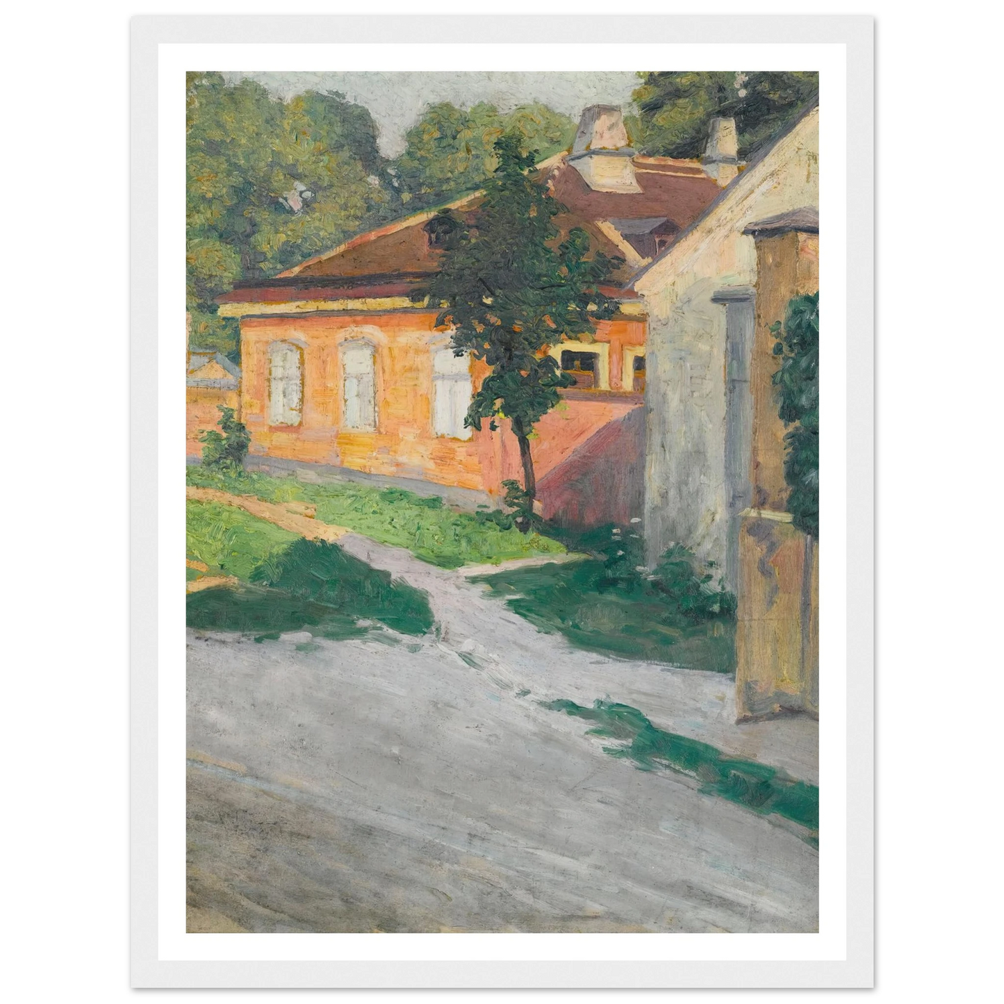 Haus In Hütteldorf (House In Hütteldorf) (1907) Art Print | Egon Schiele-Quipham Collections