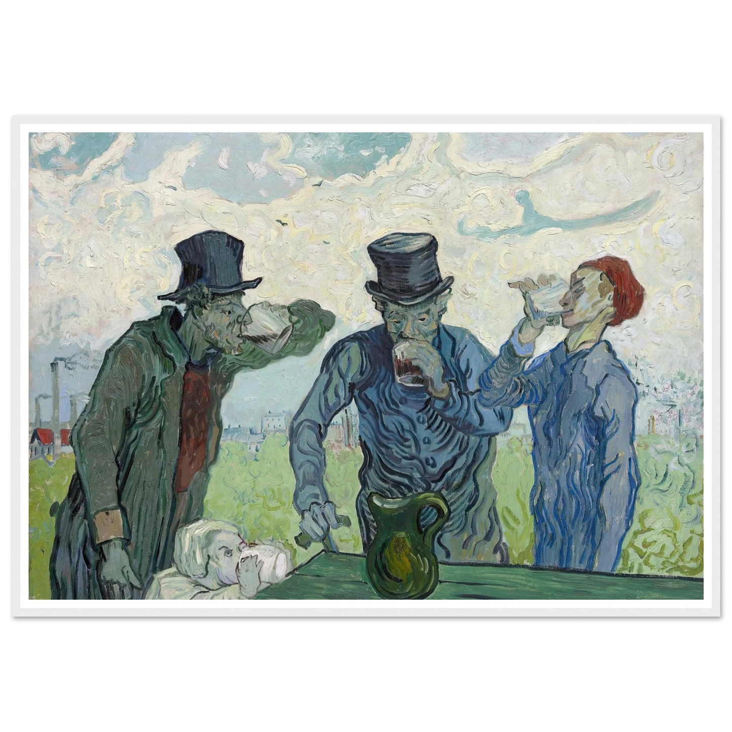 The Drinkers (1890) Art Print | Vincent van Gogh-Quipham Collections