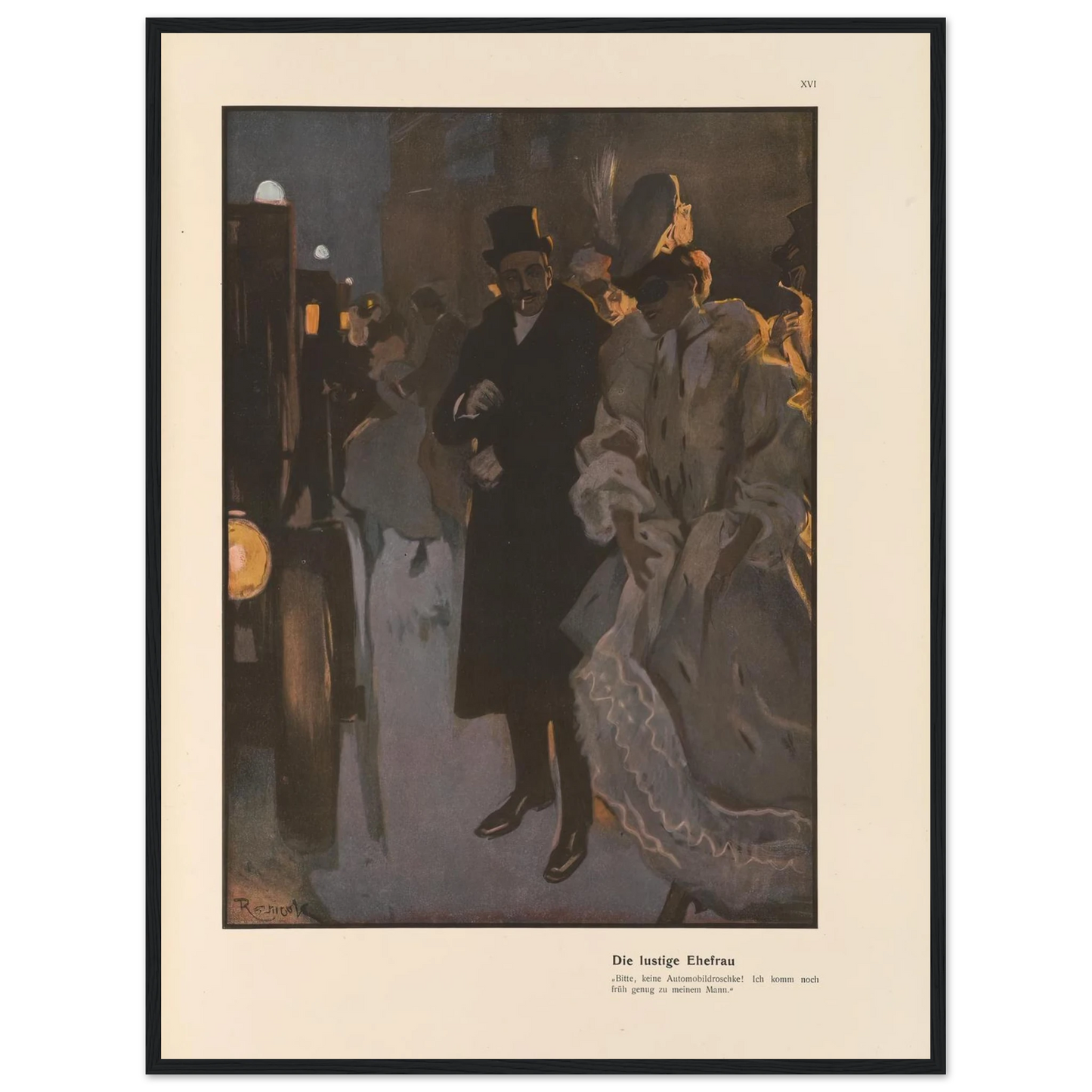 Die lustige Ehefrau (1908) Art Print | Ferdinand Freiherr von Reznicek-Quipham Collections