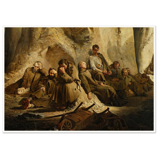 Sunday at the mine (Rest at the mine) (1882) Art Print | Jacek Malczewski-Quipham Collections