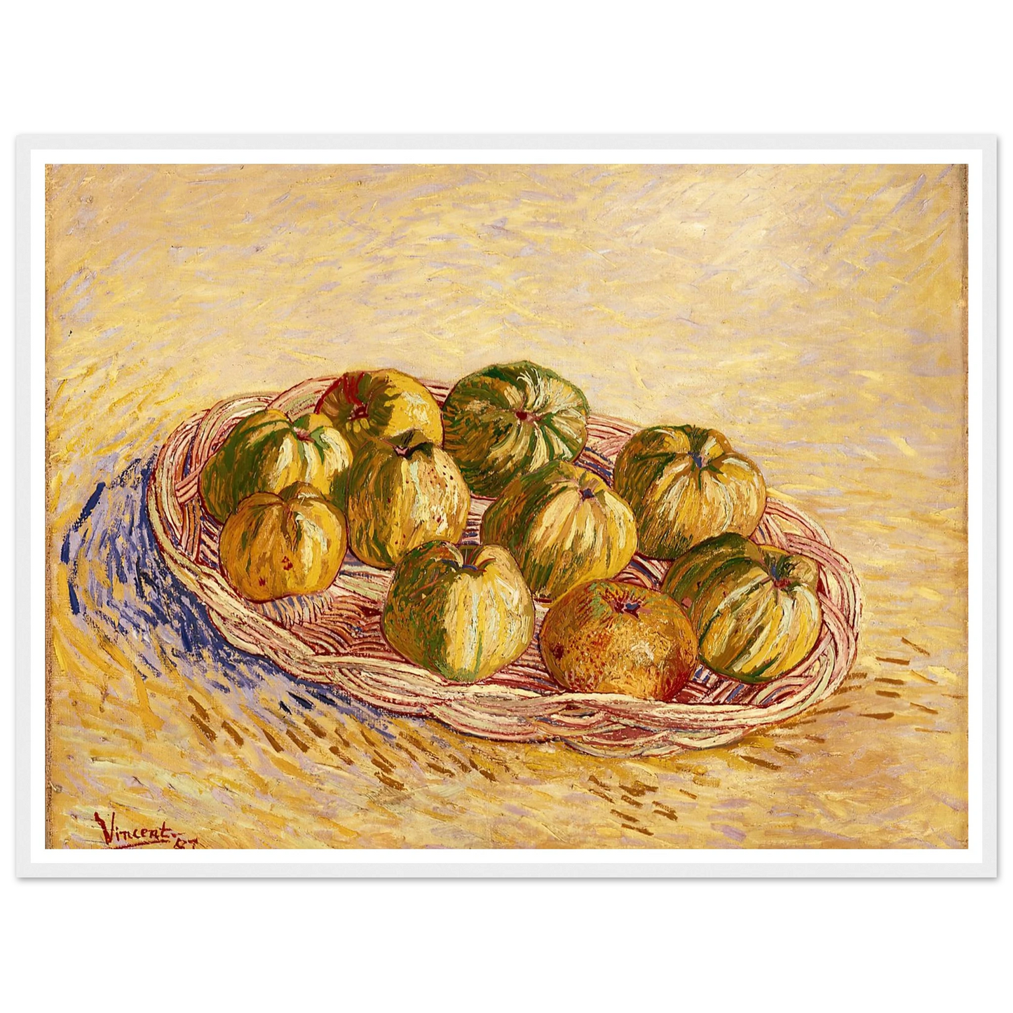 Still Life, Basket of Apples (1887) Art Print | Vincent van Gogh-Quipham Collections