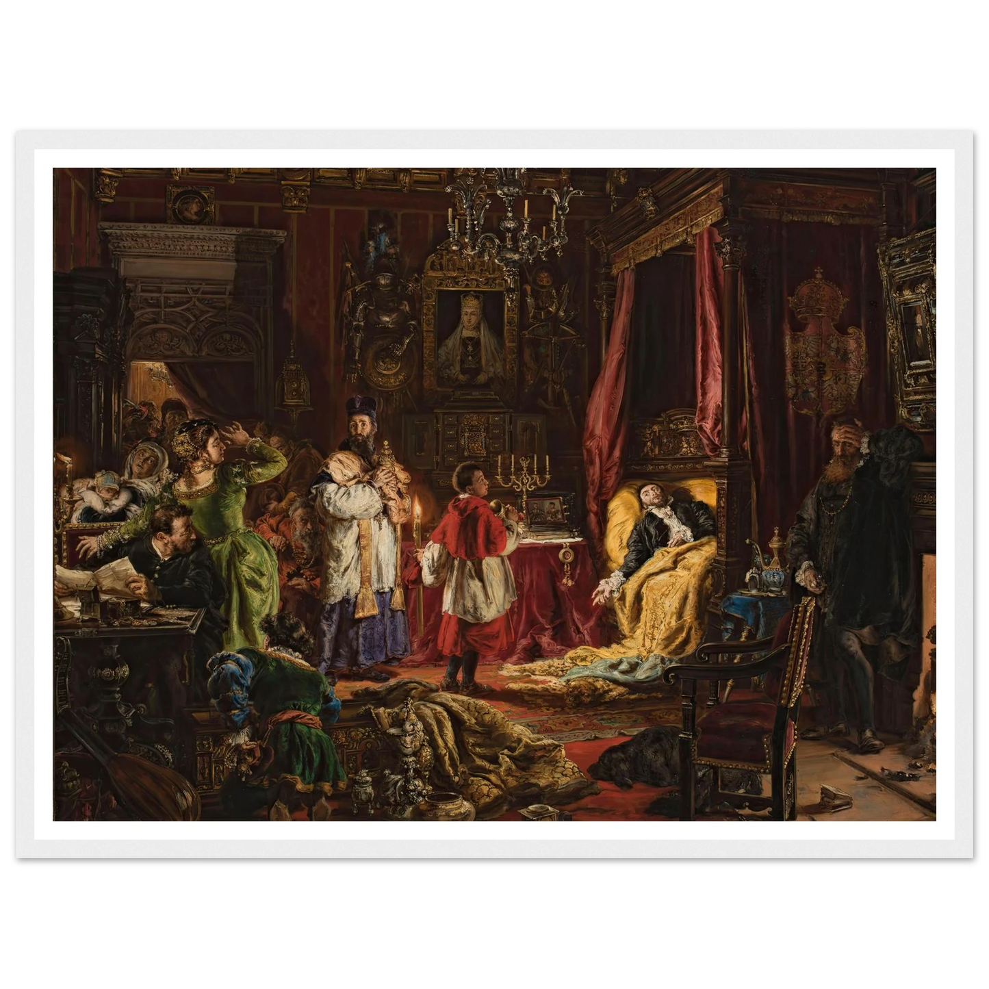 Death of Sigismund Augustus in Knyszyn in 1572 (1886) Art Print | Jan Matejko-Quipham Collections