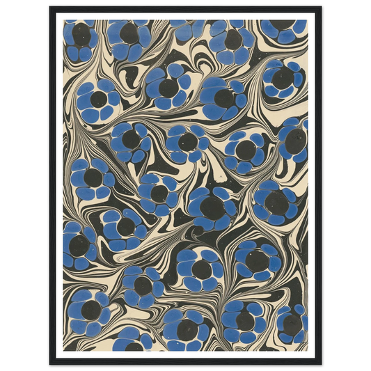 Marmorpapier (mit Blütenmotiven) (1910) Art Print | Franz Weisse-Quipham Collections