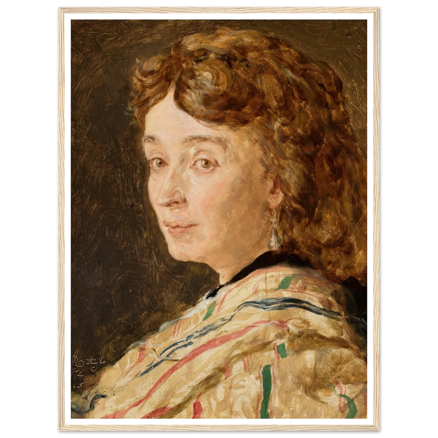 Portrait of Ludwika Groppler (1872) Art Print | Jan Matejko-Quipham Collections