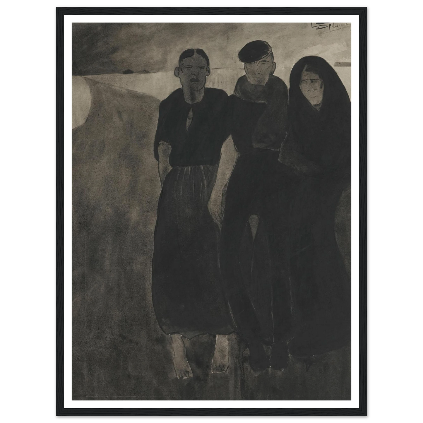 Fishermen And Women Art Print | Leon Spilliaert-Quipham Collections
