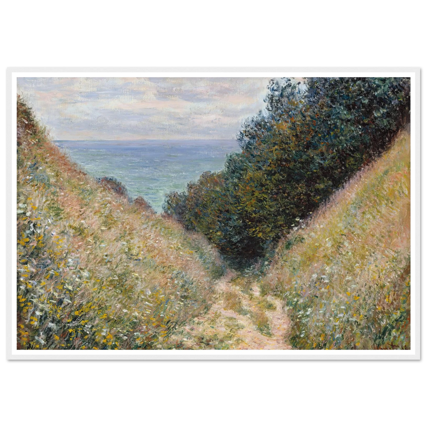 Road at La Cavée, Pourville (1882) Art Print | Claude Monet-Quipham Collections